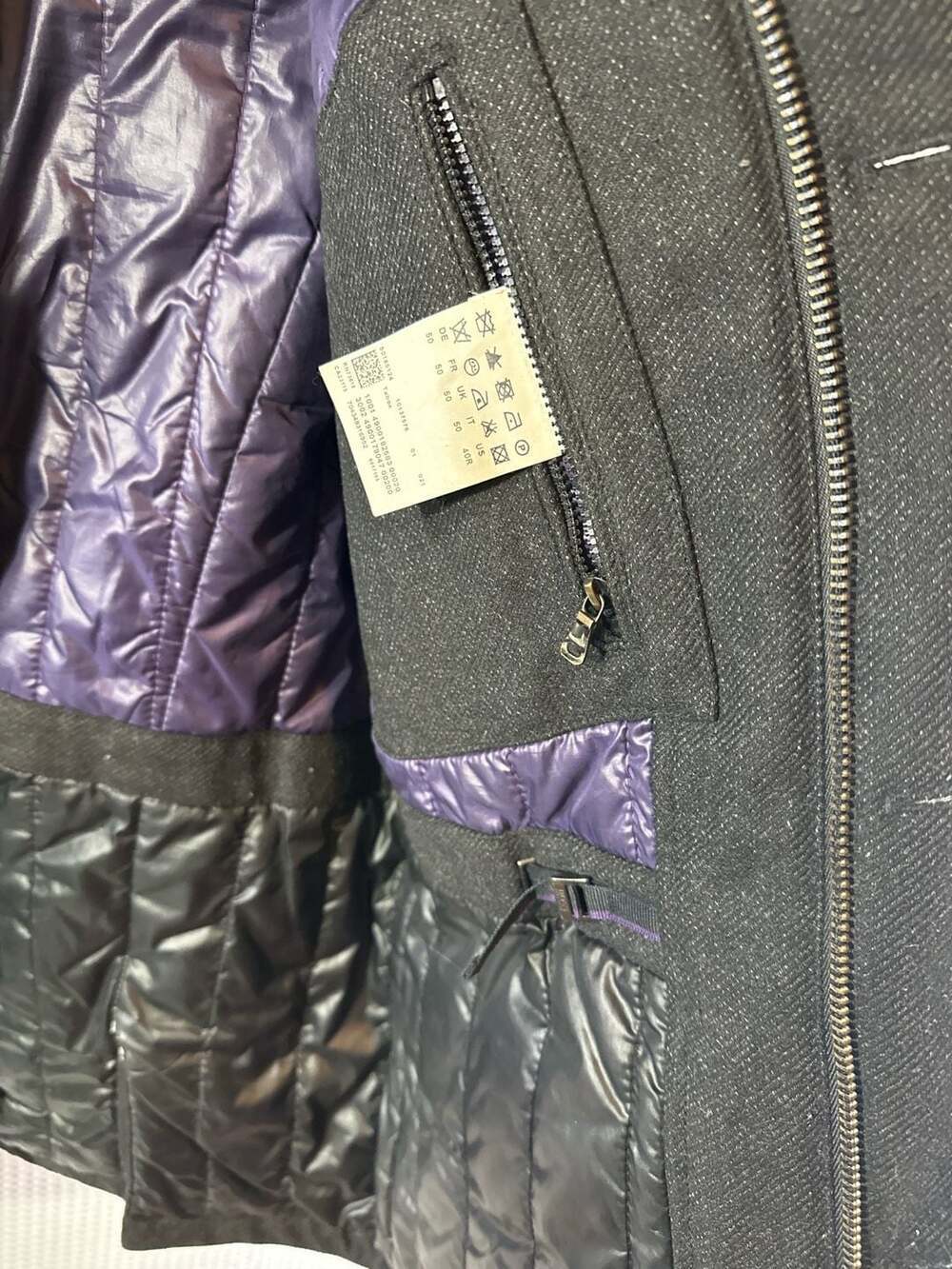 Hugo Boss Tabox Anthracite Gray Wool Blend Field Jacket - Picture 12 of 15